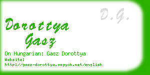 dorottya gasz business card